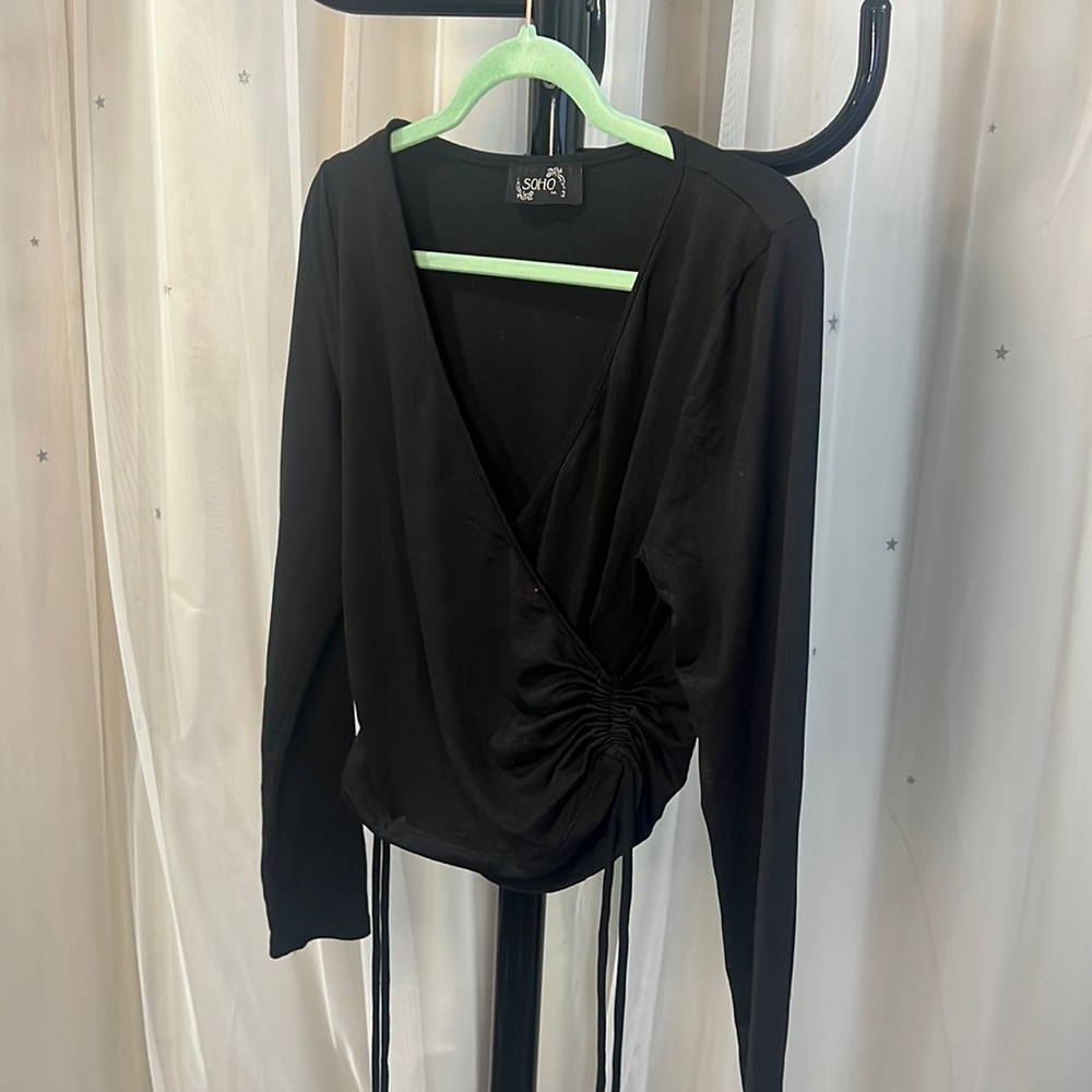 Long Black Sleeve Top